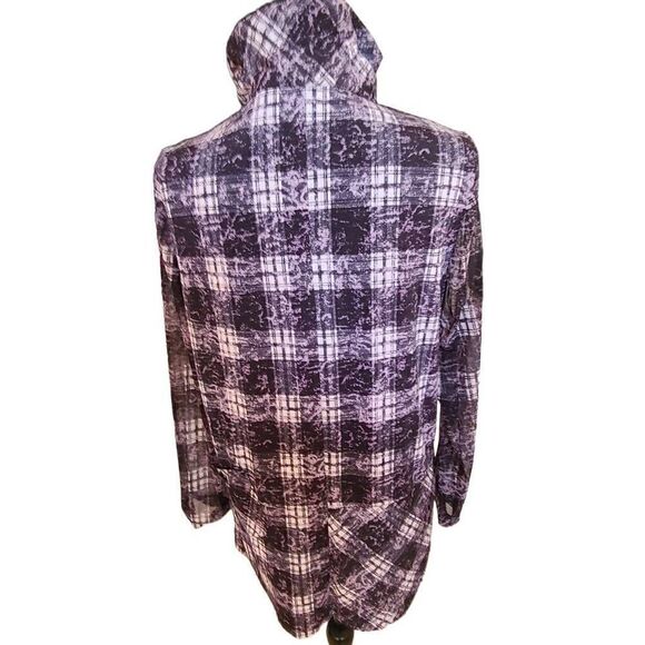 Terra Women's Button Tunic Blouse High Neck Long Sleeve Small - Picture 3 of 14